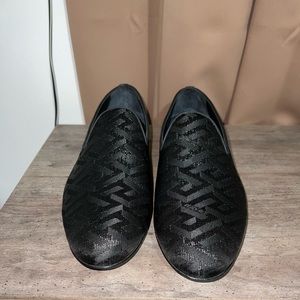 La Greca Versace Metallic Jacquard Slippers